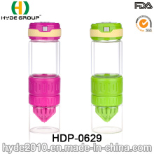 Botella de agua de cristal de la infusión de la fruta del FDA libre de 550ml BPA (HDP-0629)